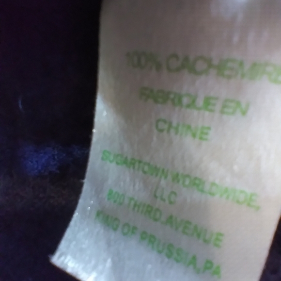 Lilly Pulitzer Cashmere Women's Blue Cardigan Sweatersize L Wide Collar Luxury - Picture 8 of 10